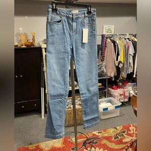 NWT M. Martin High Rise Slim Slouch Straight Leg Jeans Size 25 Medium Blue